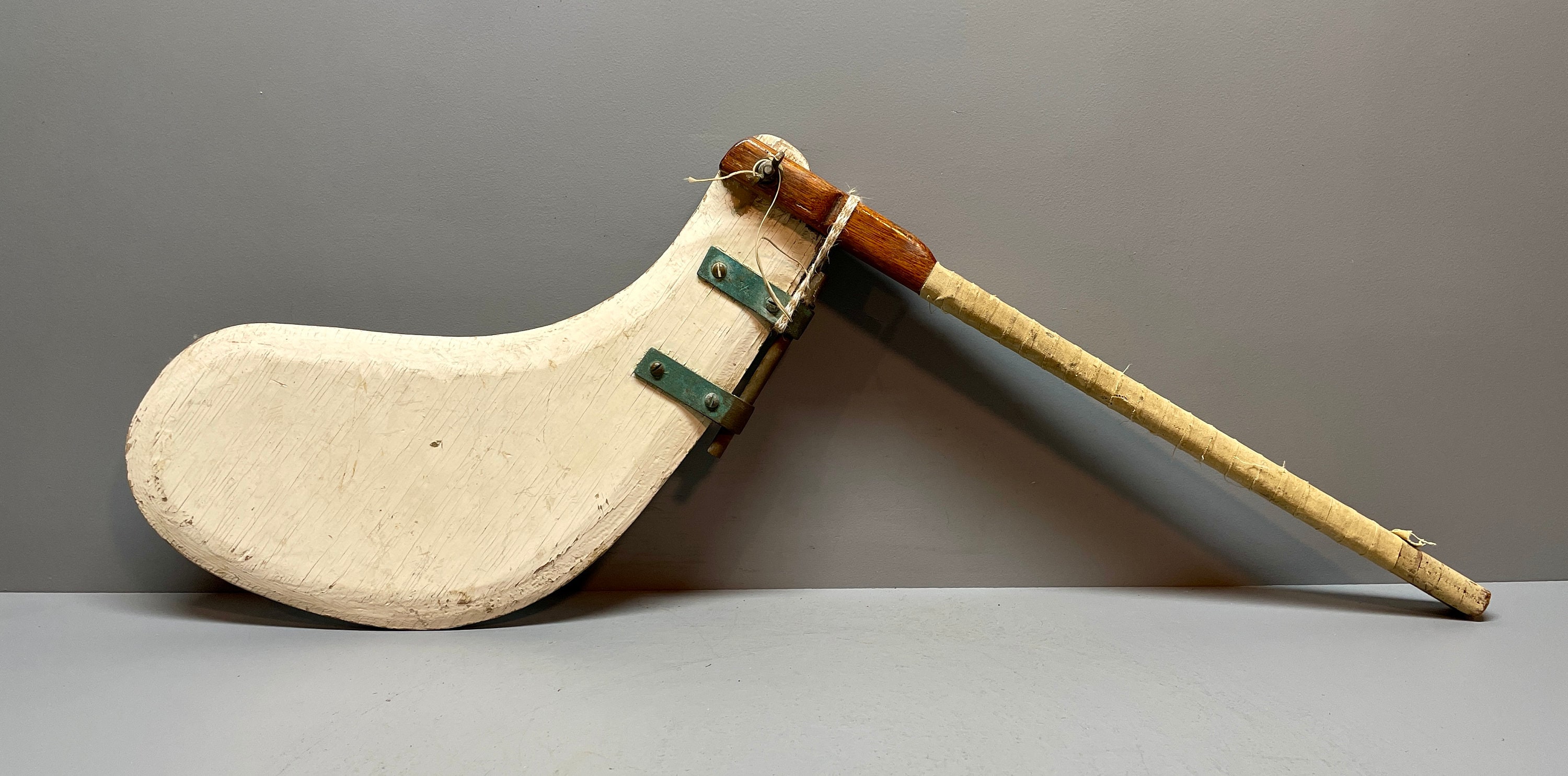antique wood rudder