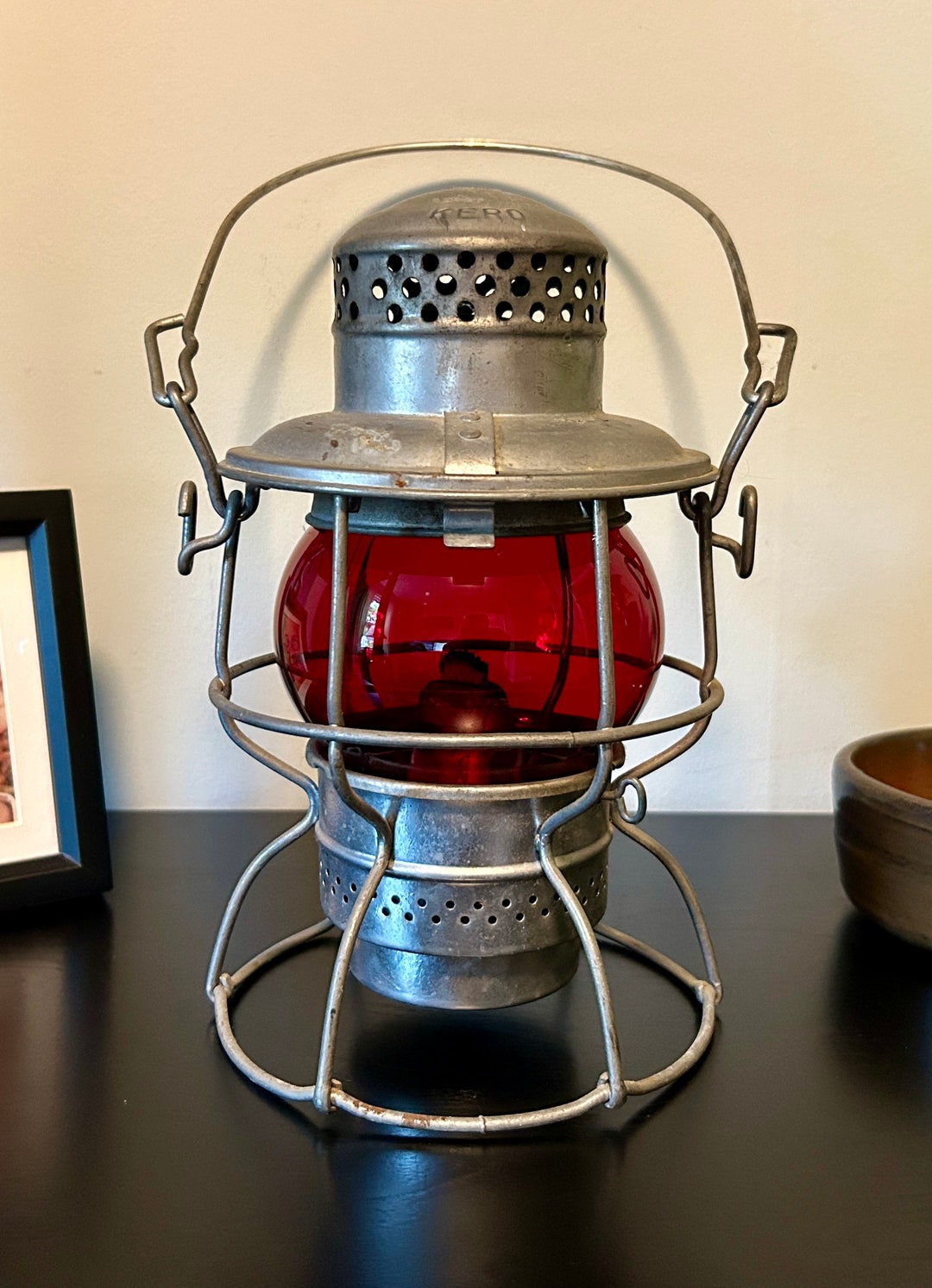 Adlake Lantern, Adlake Kero, Railroad Lantern, Vintage Lantern, Adlake