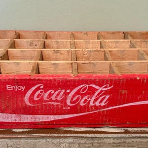 Coca Cola, Vintage Coca Cola Crate, Red Coca Cola Crate, Soda Crate, Vintage Crate, Beverage Crate, 1979 Coca Cola Crate, Wet Bar Decor