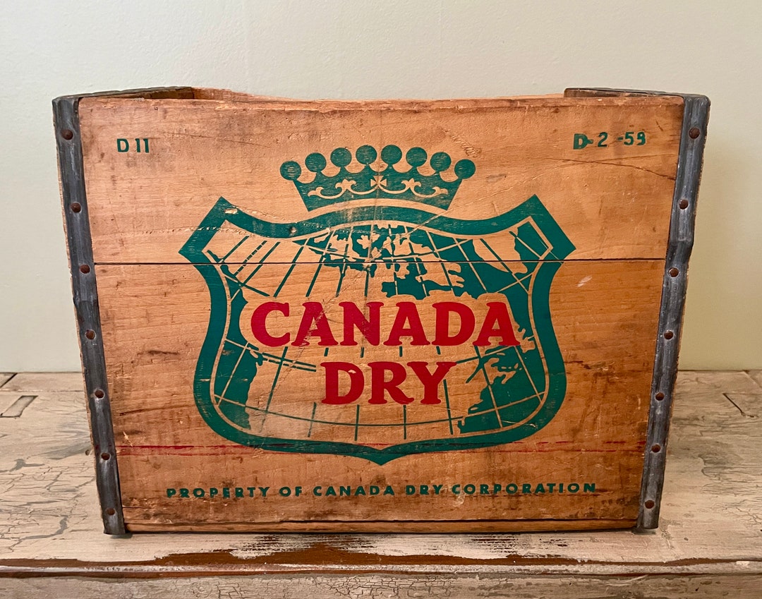 Canada Dry Crate, Canada Dry, Canada, Wood Crate, Wooden Crate, Beverage Crate, Soda Crate
