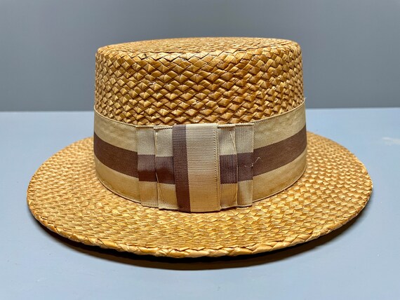 Skimmer Boater Hat, Boater's Hat, Boater's Straw … - image 2