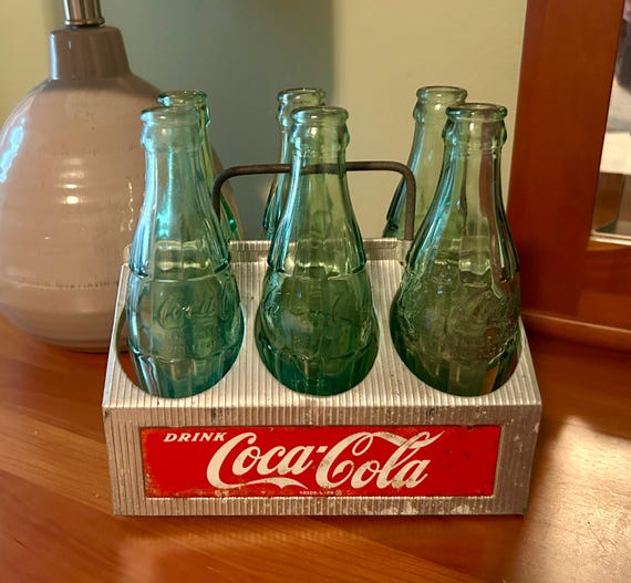 Coca Cola, Vintage Coca Cola Carrier, Coca Cola Metal Six Pack