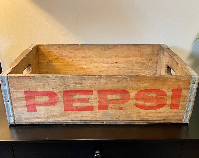 Pepsi Cola, Vintage Pepsi Cola Crate, Pepsi, Soda Crate, Vintage Crate