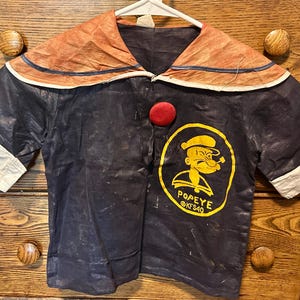 Popeye, Popeye Costume, Vintage Popeye, 1940&#39;s Cartoon, Popeye Sailor Shirt, Game Room Decor, Children&#39;s Bedroom Decor, Baby Nursery Decor