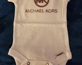 michael kors baby onesies