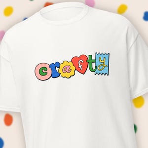 クラフトTシャツ、スクラップブックコラージュグラフィックTシャツ、アートな美的シャツ、レトロクラフトTシャツ、クラフト愛好家へのかわいいギフト、メーカーガールシャツ、夏
