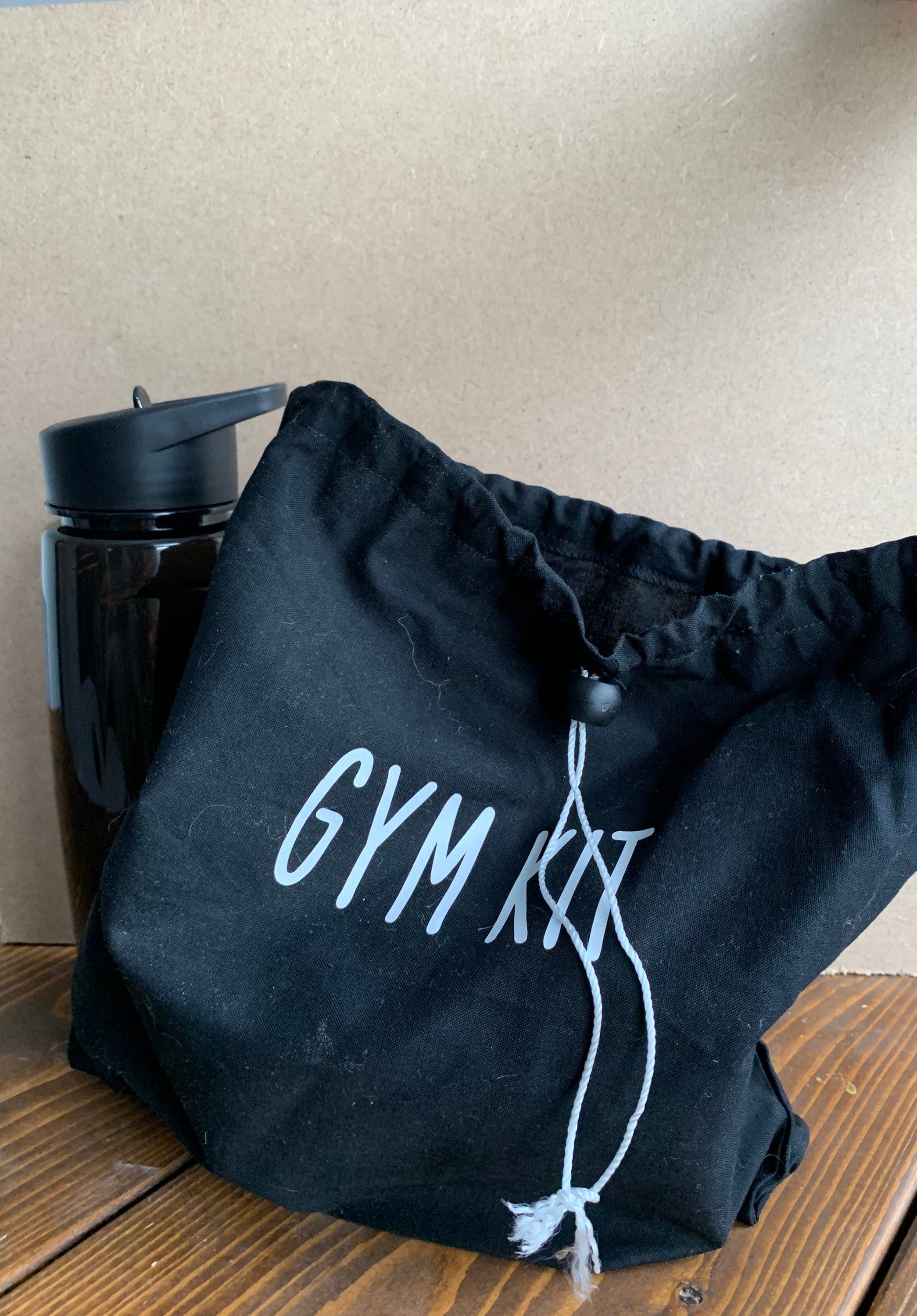 Small gym bag with bottle holder Etsy