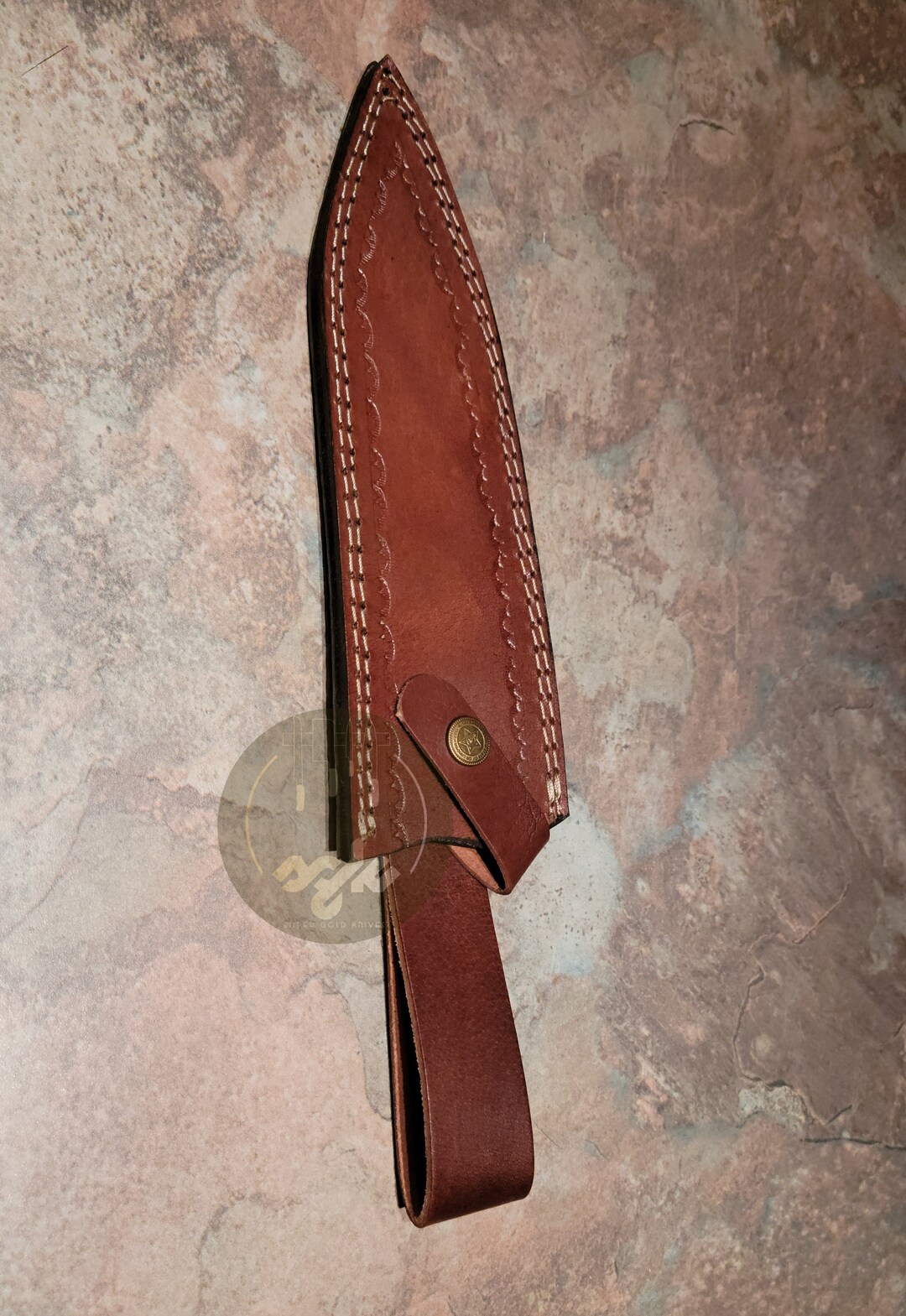Handmade Leather Sheath Chef Knife With 79 Inches Blade Etsy