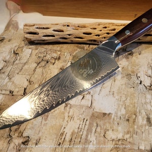 VG10 Damascus Steel Chef Knife with Premium wood Handle,Gift for Him,her on Birthday,Christmas,father day,Anniversary