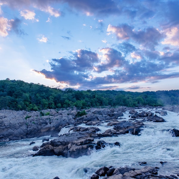 Great Falls Sunset Photo Print