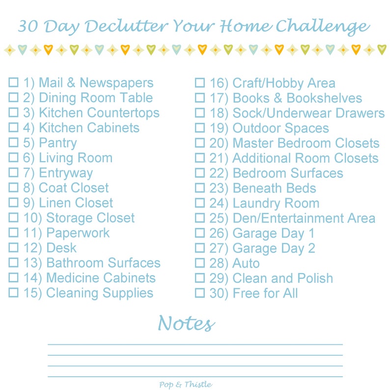declutter checklist declutter checklist