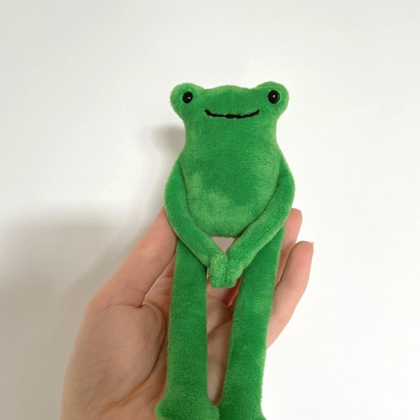 Frog Plush With Magnetic Hands Frog Plushie Frog Gift Leggy Frog Choose your colour
