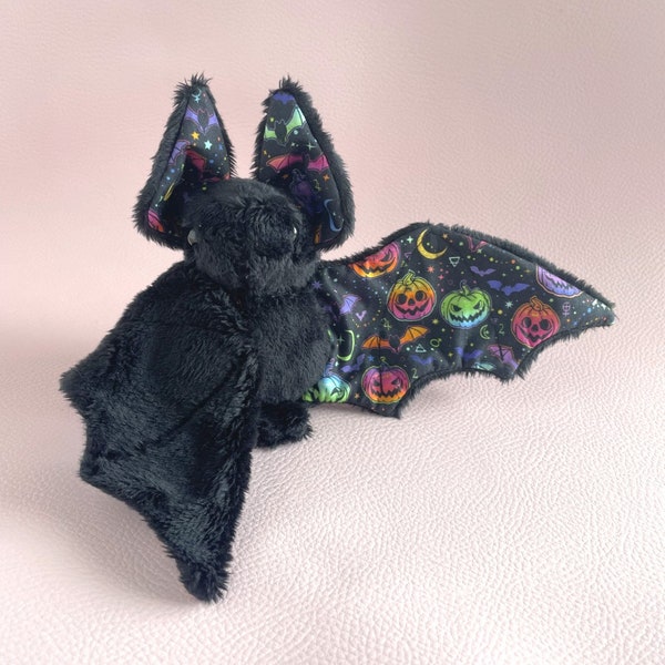 Custom Bat Plushie UKCA Bat Plush Kids Toy Choose your fabric and plush colour