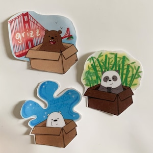 Box of Bear- We bare bear inspired stickers