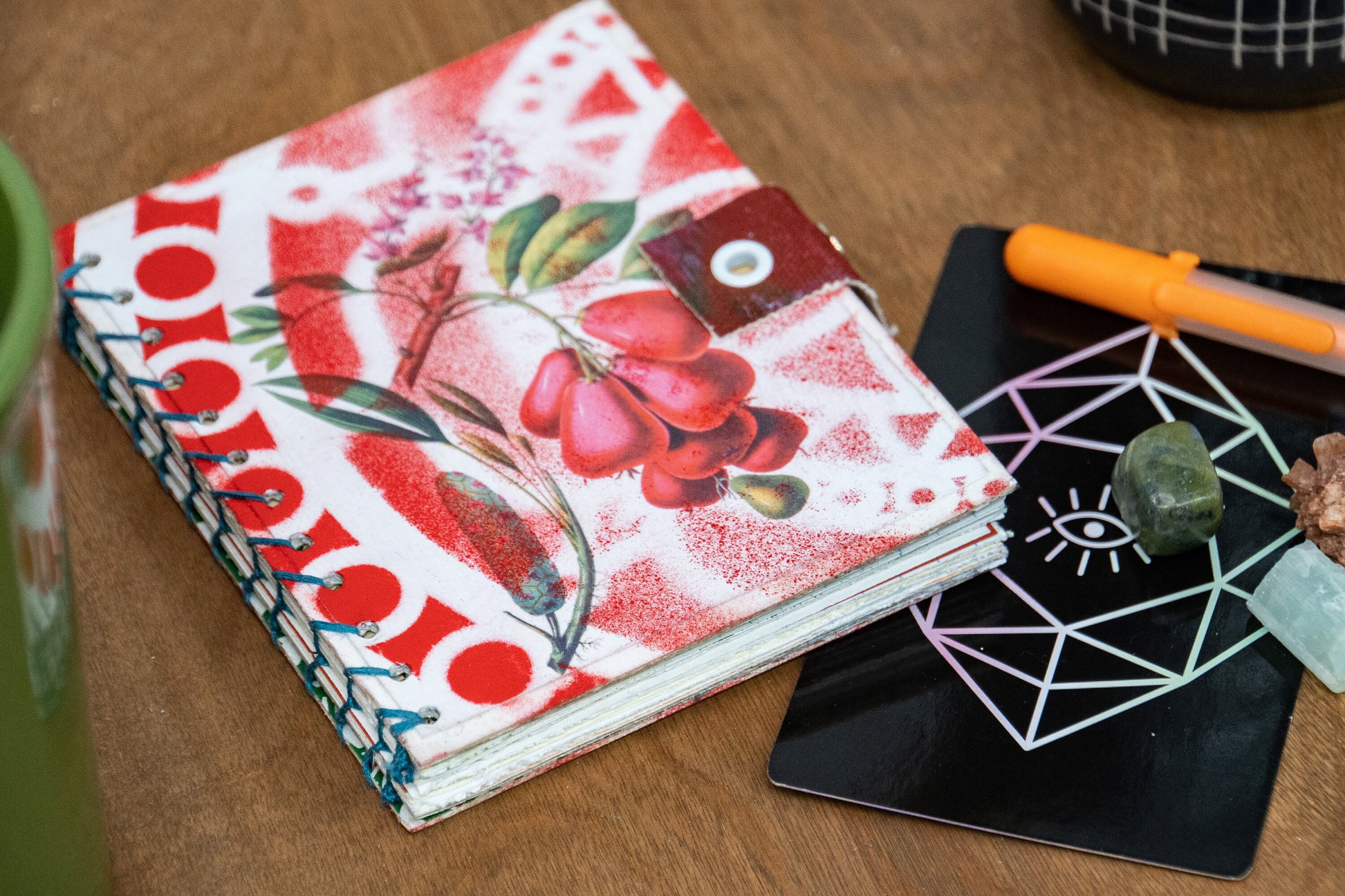 Small Handmade Sketchbook Journal with Recycled Paper and Etsy