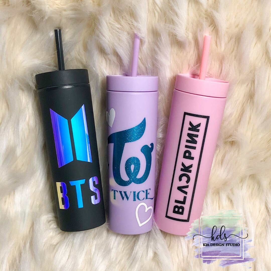 Personalized BTS Tumbler Reusable BTS Water Bottle Etsy
