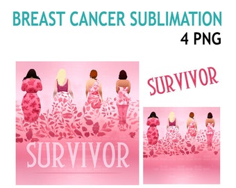 Breast cancer PNG, black woman art graphics, survivor clipart, pink ribbon png, Sublimation design digital download, ethnic diverse women