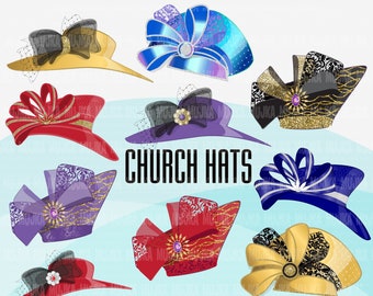 Church hats png church lady hats clipart church ladies church sublimation designs digital download black woman church hats church png