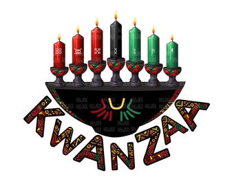 Kwanzaa png, Kwanzaa sublimation designs digital download, African heritage clipart, African kinara png, Juneteenth png, Kwanzaa wall art