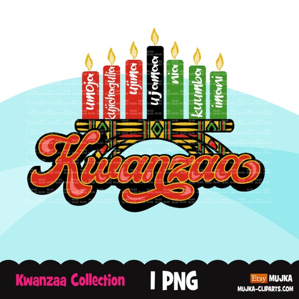 Kwanzaa png, Kwanzaa sublimation designs digital download, African heritage clipart, African kinara png, Juneteenth png, Kwanzaa wall art