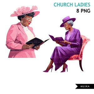 Praying Sisters PNG Clipart, Church Hat, Bible Reading, Senior