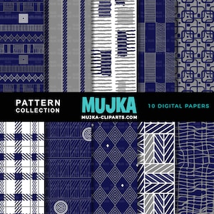 Papéis digitais masculinos, padrões digitais masculinos, papéis de scrapbook sem costura, papéis digitais brancos azuis marinho, dia dos pais, papéis de ano novo