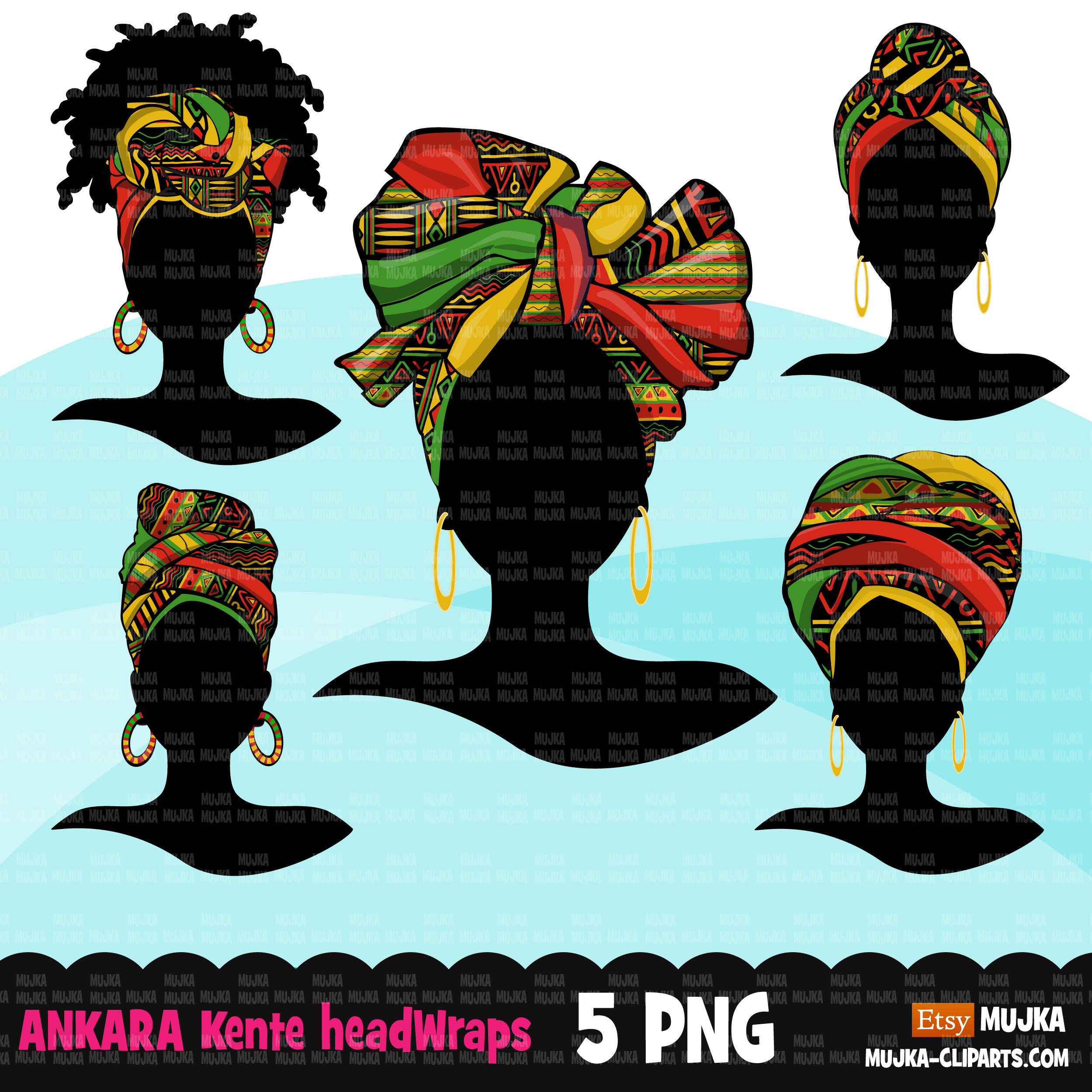 African Woman Png, Ankara Wax Pattern Wrap Designs, Juneteenth, Black ...