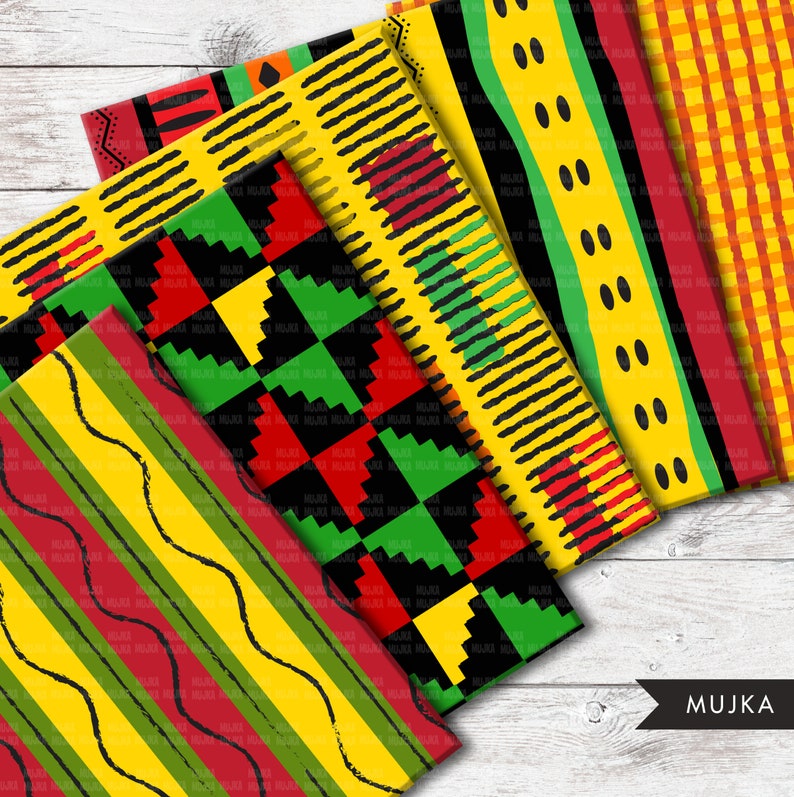 African Pattern Paper African Digital Papers, African Patterns, Juneteenth Digital Patterns ...