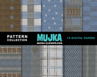 Masculine digital papers, men's digital patterns, seamless scrapbook papers, brown khaki gray digital papers, father's day, new year papers