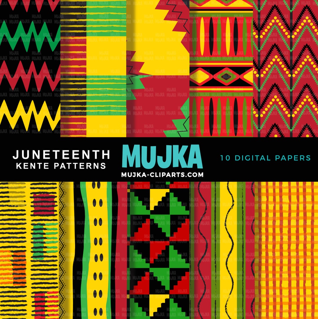 African Pattern Paper African Digital Papers, African Patterns, Juneteenth Digital Patterns ...