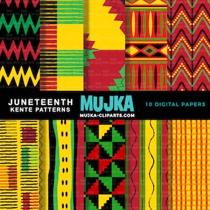 African digital papers, African patterns, Juneteenth digital patterns, seamless digital patterns, geometric texture, black history