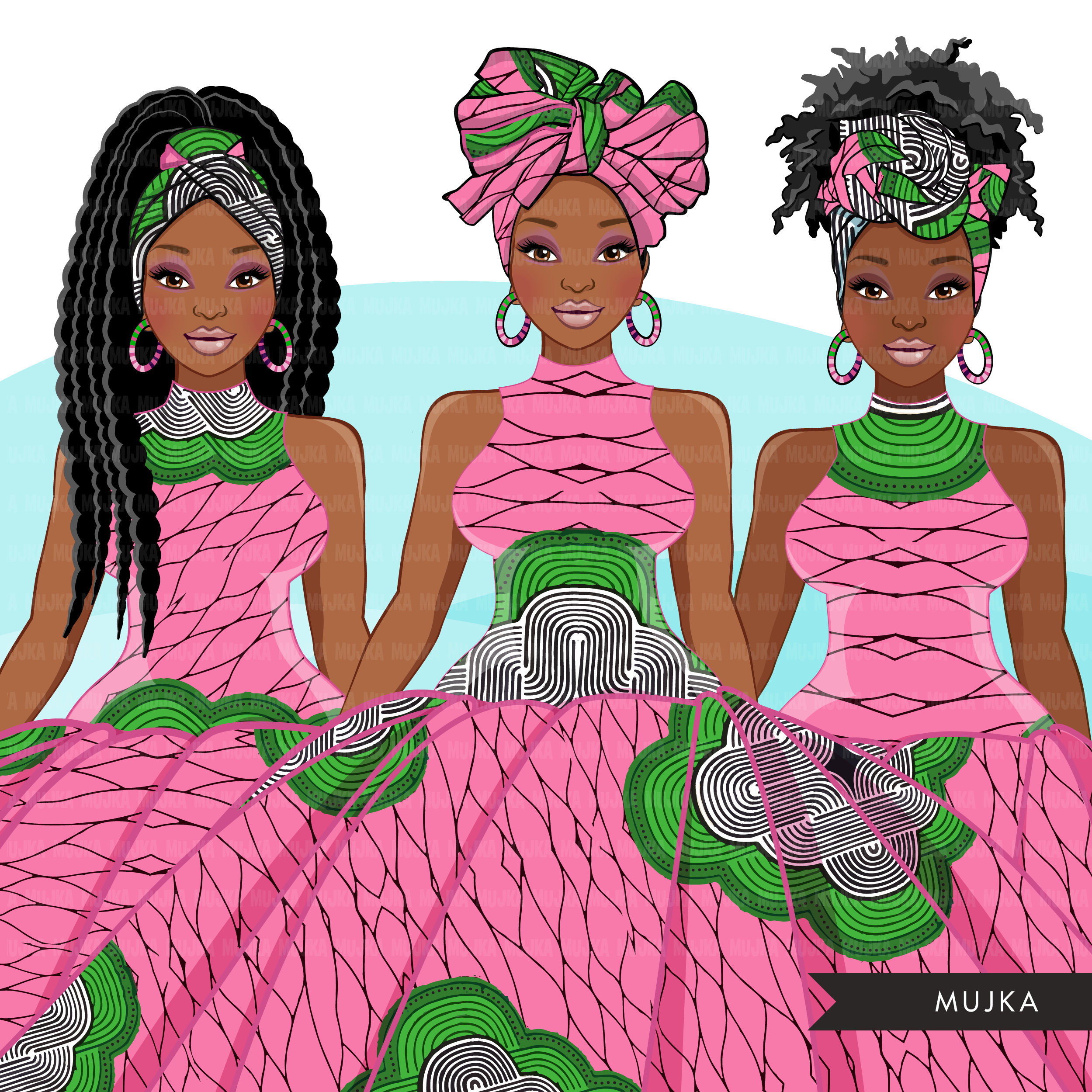 Aka Pink and Green Dress - Etsy