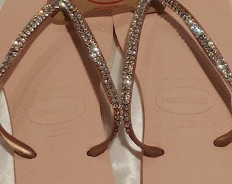 Havaianas Slim- Any Color- Special Requests-Genuine Crystal Flip Flops