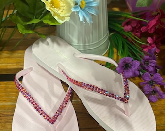 Crystal Flip Flops