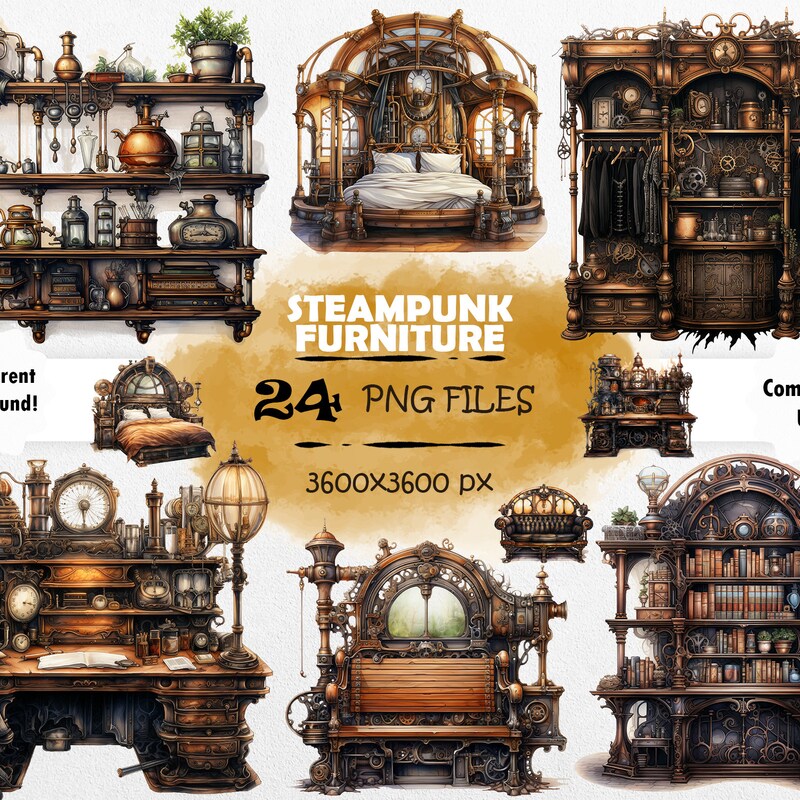 Steampunk Bookshelf - Etsy