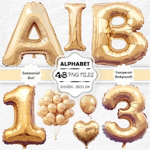 Balão Bege Alfabeto Clipart Letras Bege PNG Fonte Bege Balão De Folha Bege Letras Festa Letras Clip Art Balão De Folha De Ouro Números PNG