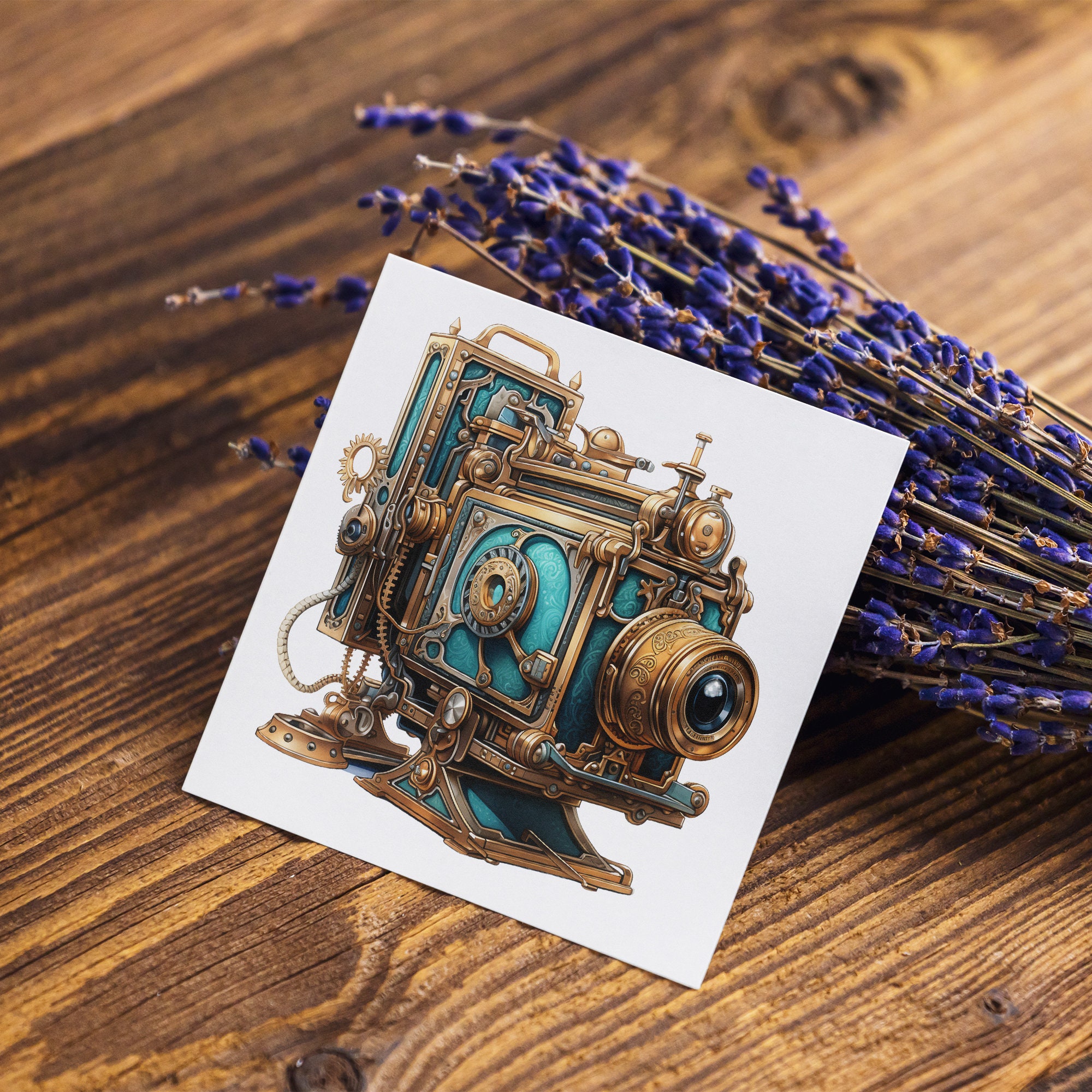 Watercolor Steampunk Items Clipart Bundle Technology Art PNG Steampunk ...