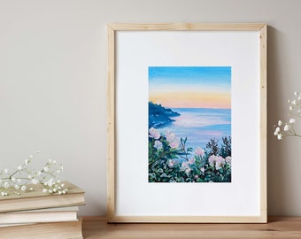 4x6, 5x7, 8x10 Island Sunrise Art Print Wall Decor Gallery Wall