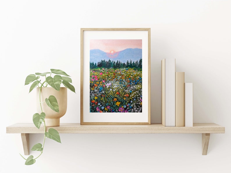 5x7, 8x10 Wildflower Art Print Gallery Wall Decor image 2