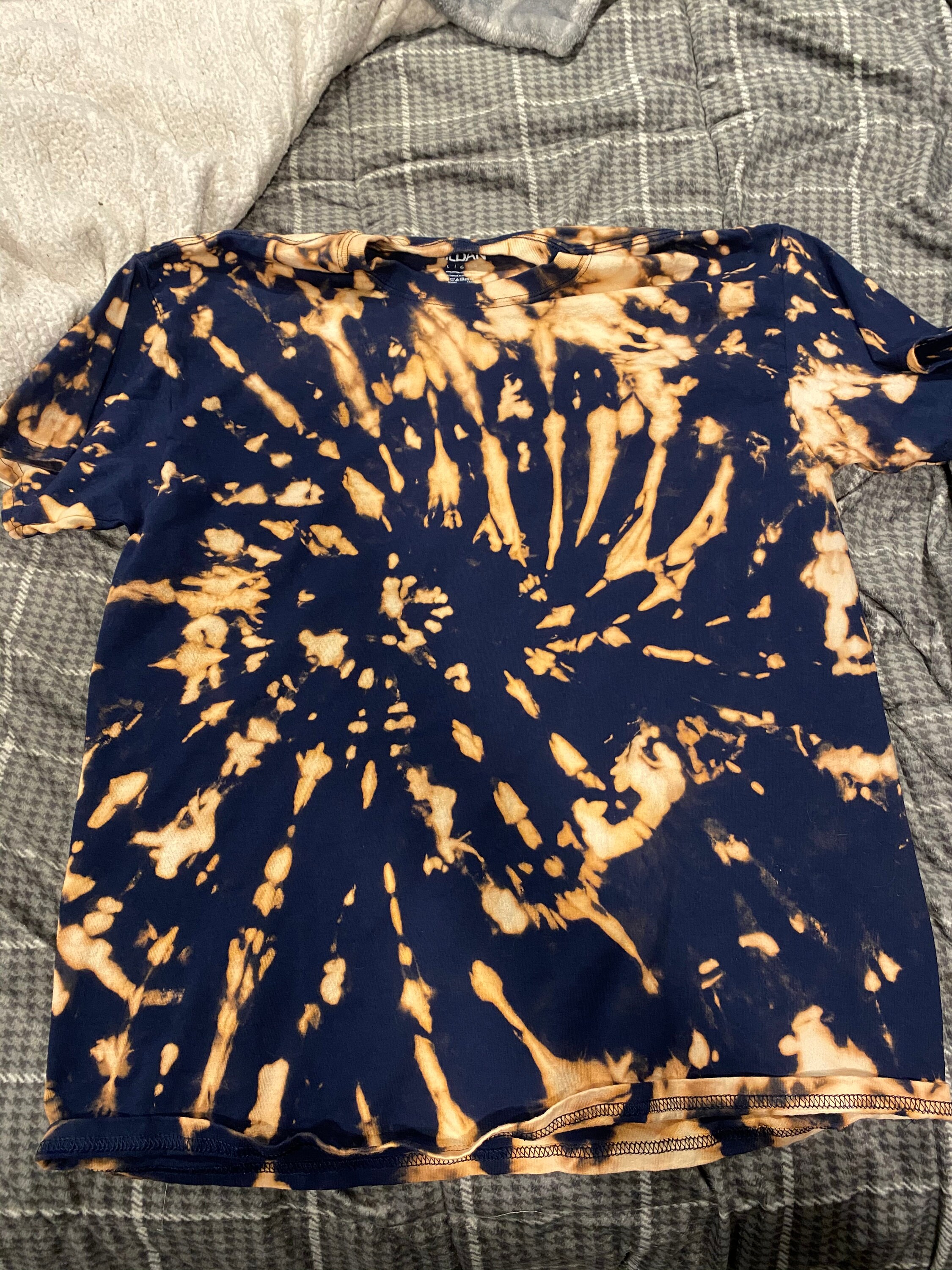 reverse tie dye shirts