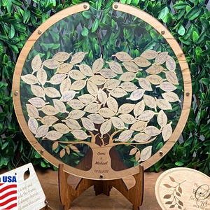 TREE & LEAVES Wedding Guest Book Alternative, Wedding Guest Book, Tree Guest Book, Alternative Wedding Guest Book, Guest Book, SeanOfAngeles