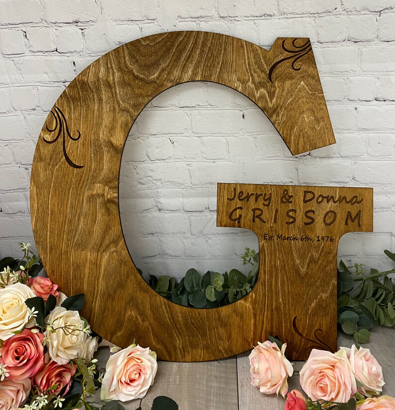 Personalized Wedding Letter Guest Book Alternative Letter Etsy