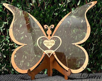 BUTTERFLY Guest Book Alternative, Customized Guest Book, Personalized Guest Book, Alternative Guest Book, Butterfly Drop Box, SeanOfAngeles