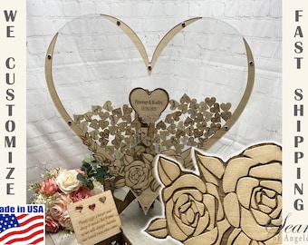 Wedding Guest Book Alternative, Wedding Guest Book, Rose Guest Book, Alternative Wedding Guest Book, Drop Box Guest Book, SeanOfAngeles