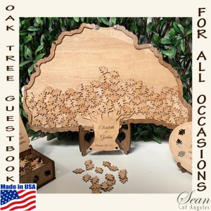 OAK TREE & LEAVES Wedding Guest Book Alternative, Wedding Guest Book, Oak Tree Leaf Guest Book, Alternative Wedding Guest Book SeanOfAngeles
