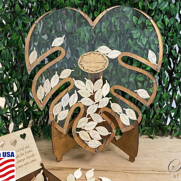 Leaf Guest Book Etsy