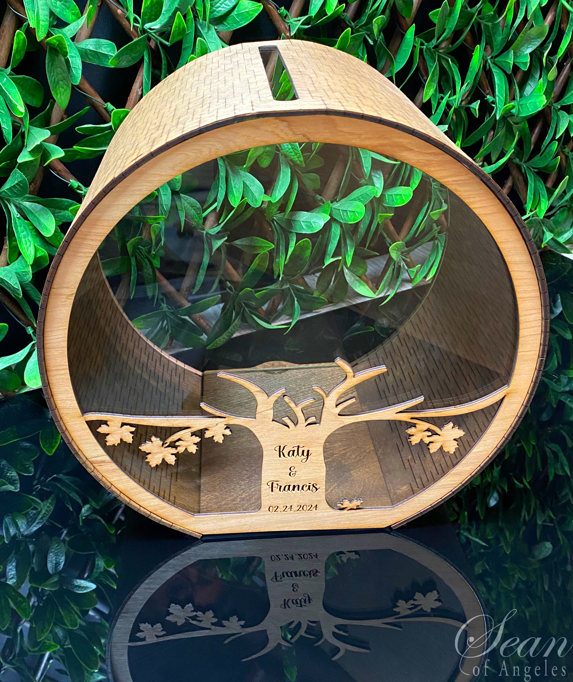 LOCKABLE Card Box With Wedding Bells, Fully Assembled, NOT A KIT ...