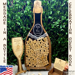 Wine Bottle Guest Book Alternative, Champagne Bottle Guest Book, All Celebrations Guest Book, Wedding Guest Book Alternative, SeanOfAngeles