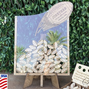FOOTBALL GUEST BOOK, Football Goal Post Guest Book, Football Super Bowl Guest Book, Super Bowl Party Gift, SuperBowl Football, SeanOfAngeles