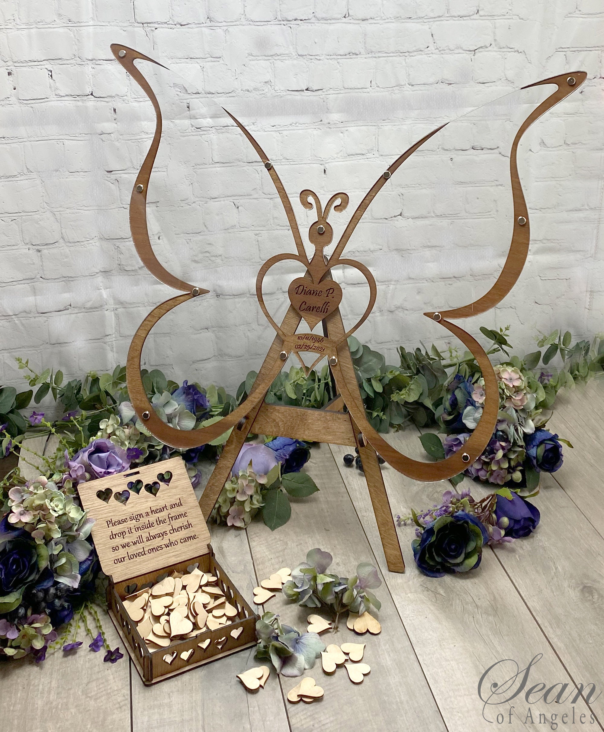 BUTTERFLY Guest Book Alternative Customized Guest Book Etsy